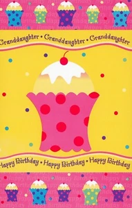 Cupcakes HAPPY BIRTHDAY Karte FÜR JUNGE ENKELIN von Gallant Greetings +✉ - Bild 1 von 5