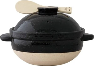 Kamado San 3cups ACT-01 NAGATANIEN Donabe Rice Cooker Iga ware Direct Heat Japan - Picture 1 of 11