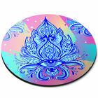 Round Mouse Mat - All Seeing Eye Hamsa Fatima Hand Office Gift #14233