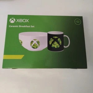 Microsoft Xbox Official Gear Ceramic Breakfast Set Bowl And Mug Age 3+ Free Post - Picture 1 of 6