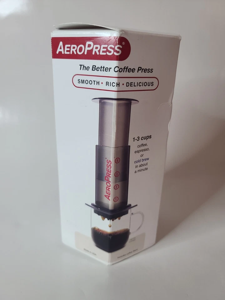 AeroPress Cafetera y Espresso Prensa Francesa Filtros de Preparación en Frío Nuevo Sellado Foto 1 de 4