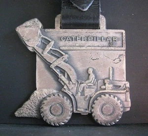 Cat Caterpillar Tractor Company Peoria IL Wheel Loader Pocket Watch Fob  Leavens - Picture 1 of 4