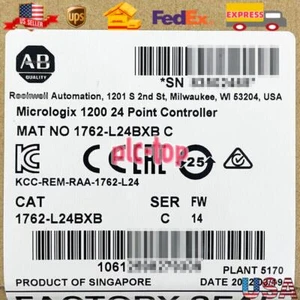 New AB 1762-L24BXB MicroLogix 1200 24 Point Controller 1762L24BXB US Free Tax - Picture 1 of 2