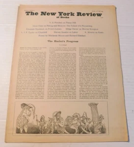 THE HARLOT'S PROGRESS by V.S. Pritchett - New York Review of Books Oct. 1963 - Imagen 1 de 5