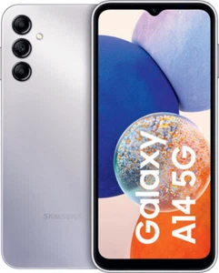 SAMSUNG Galaxy A14 5G 64 GB 6,6 Zoll DualSIM 50 MP Kamera Silber B-Ware - Bild 1 von 5
