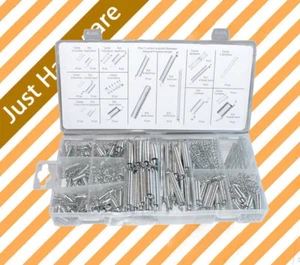 200 pc pcs Spring Assortment Set Compressed Extended Springs Plastic Case mm - Picture 1 of 10