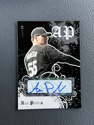 RARE! 2008 Just Minors Black Glossy Edition 1/1 Aaron Poreda #JF-40 AUTO - Image 1 of 2