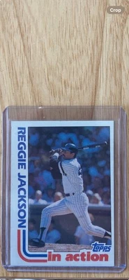 1982 Topps - In Action Reggie Jackson #301 -  Mint Condition - Image 1 of 2