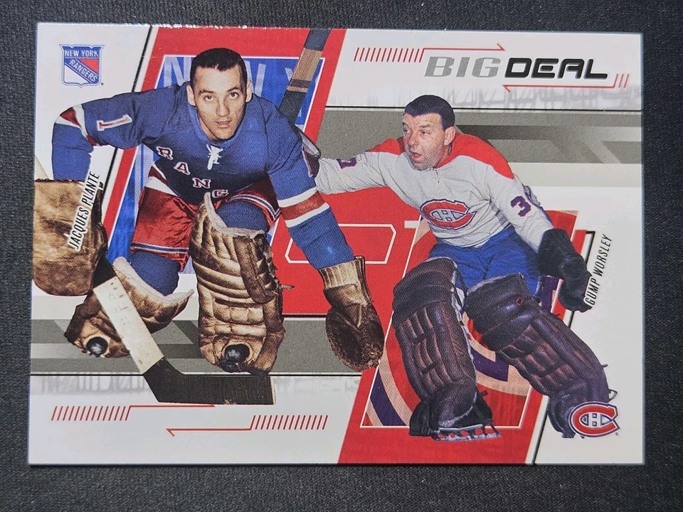 2002 In The Game  Jacques Plante Gump Worsley Big Deal  - Image 1 of 2