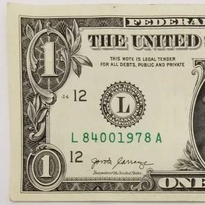 Birthday Note August 4, 1978 Dollar Serial Number U.S. Federal Reserve 2017 L A - Picture 1 of 9