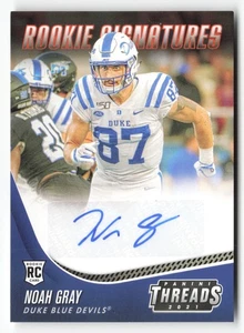 2021 Panini Chronicles Draft Picks #TS-NGY Noah Gray Threads Rookie Signatures - Picture 1 of 2
