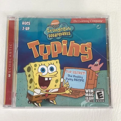 SpongeBob SquarePants Typing Vintage 2004 CD Rom Learning Game Bikini Bottom NEW - Image 1 of 4