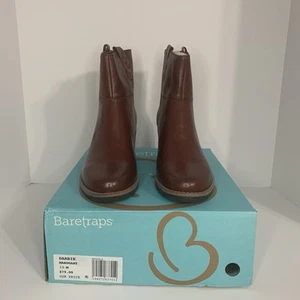 Baretraps Darbie Mahogany Ankle Booties Women's Size 10 M Block Heel New - Picture 1 of 7