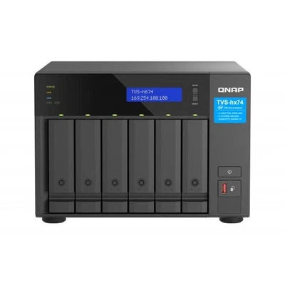 NAS TOWER QNAP HERO TVS-h674-i3-16G 6HD NOHDD 3,5"/2,5" + 2x M.2 PCIe 2x2.5GBE 1 - Immagine 1 di 4