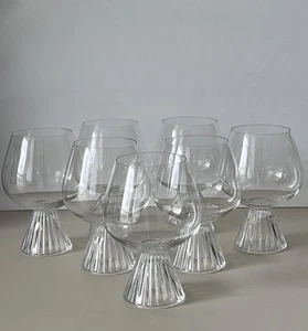7 Schott Zwiesel Cognacgläser Cognacschwenker „Naab“ Design H. Löffelhardt 60er - Picture 1 of 19