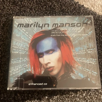 Marilyn Manson - Rock Is Dead 3-Track CD Single Maverick 1999 Enhanced - Image 1 of 2