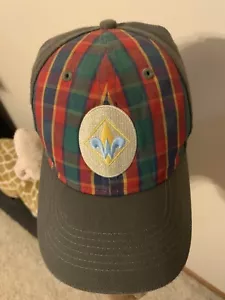 Boy Scouts Webelos Ball Cap Size SM/MD BSA Green Red Plaid - Picture 1 of 4