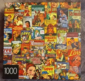 Cardinal ROMANCE COMICS 1000 pezzi puzzle incompleto 3 mancanti - Foto 1 di 5
