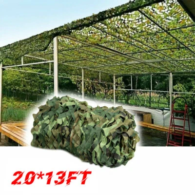 20x13ft Camping Camouflage Netting Military Camo Sunshade Mesh Hunting Car Cover - Image 1 of 4