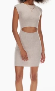 Vestido Suéter Tejido Acanalado Corte Aritzia Winifred Talla M - Imagen 1 de 6