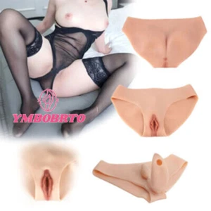 CDS Silicone Fake Vagina Shorts Panty HipShaping Pants For Crossdresser - Picture 1 of 15
