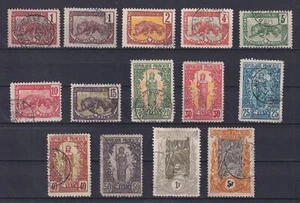 FRENCH CONGO 1900, Sc# 35-49, CV $118, part set, Used - Picture 1 of 2
