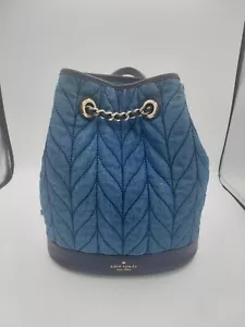 Kate Spade New York Backpack Briar Lane Quilted Denim $349 - Picture 1 of 3