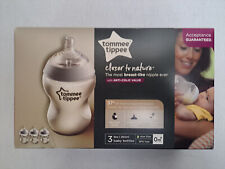 Tommy Tippee - 3 Pack Baby Bottles (0m+ Slow Flow) 9 Oz - Opened Box
