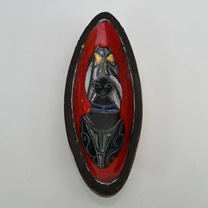 Vintage Fantoni Style Italian Trinket Dish Mid Century 50's 60's Scragfitto Lady - Picture 1 of 12