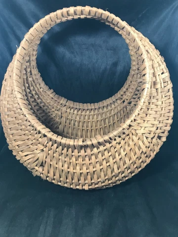 Vintage Wicker Gondola Picnic Shopping Basket 12” Cover