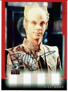 BABYLON 5 SEASON 4 AUTOGRAPH CARD A6 OF BILL MUMY AS LENNIER - Picture 1 of 2
