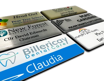 BADGEWORLD Premium Domed Personalised Logo Name Badge Care Home RGN Carer Support Worker