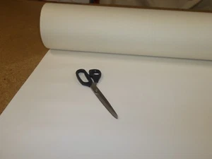 Job Lot - 10 metre rolls of WHITE - Faux Leather / Vinyl Upholstery Fabric - Picture 1 of 5