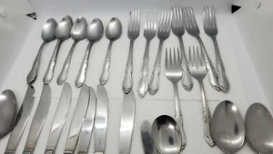 Simeon L & George H Rogers HOMESTEAD Oneida Stainless 28 asst. Pieces - Picture 1 of 7