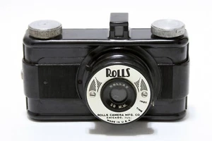 Film Camera Rolls Vest Pocket Bakelite Style Rollax 50mm Lens USA Made Vintage - Picture 1 of 8