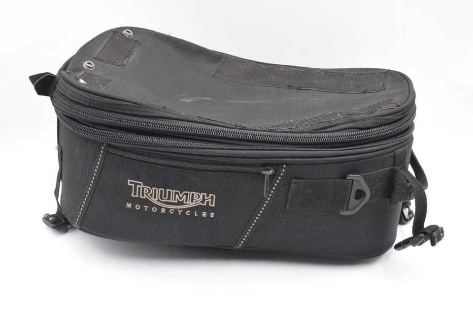 Bolso sin mangas de lona Triumph con cubierta de lluvia incorporada Bonneville Thruxton P/N A9510006 Foto 1 de 4