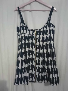 nu new york dress black and white size small(K99K) - Picture 1 of 9
