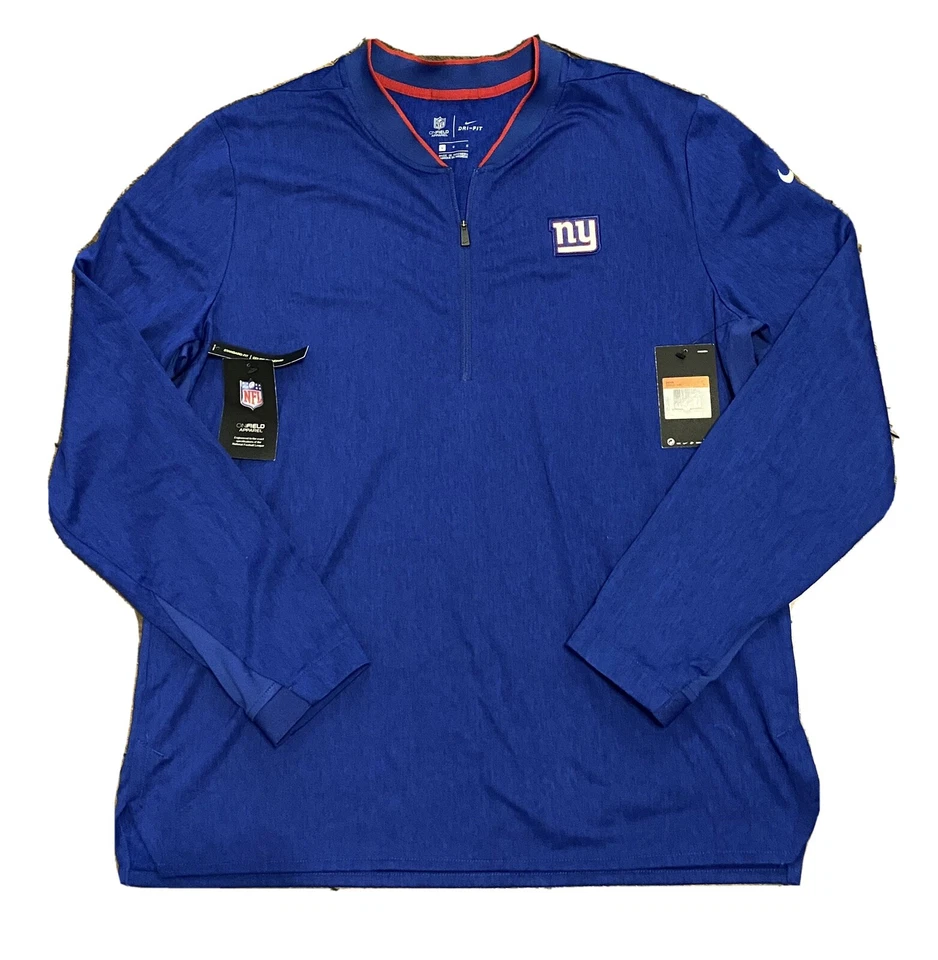 Nike NFL NY Giants on Field Apparel Players Sideline Pullover 906931 495 XXL 2xl