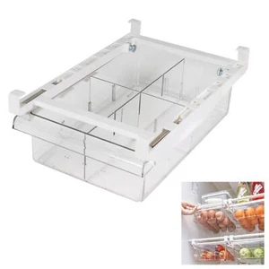 Fridge Drawer Organizer Refrigerator Organizer Bins Pull Out With Handle Fridge - Picture 1 of 9
