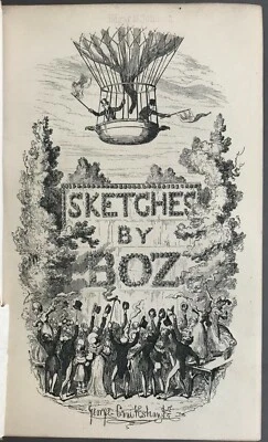 [George Cruikshank]  Charles Dickens  Sketches by Boz  Ticknor and Fields 1867   Foto 1 de 4