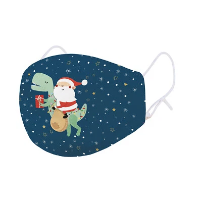 Legami - Kids What a Mask! "Santasaurus" Limited Edition Reusable Face Mask - Image 1 of 3