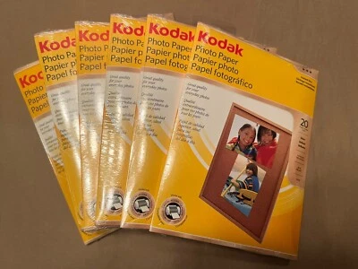 6 New Kodak Photo Paper, Instant Dry, Gloss, 20 Sheet Packs, 4x6, 48 Lb 6.5 mil - Image 1 of 3