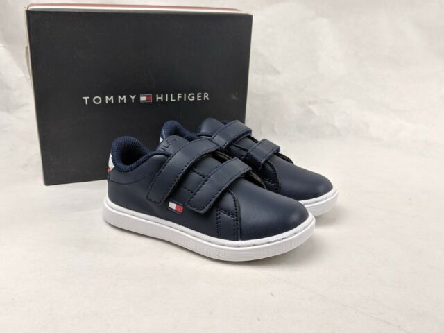 Tommy Hilfiger, Shoes, Tommy Hilfiger Toddler Red Racer Loop Hook  Sneakers Size 6