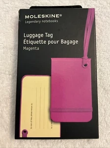 NEU Magenta Rosa Moleskin Kofferanhänger - Bild 1 von 2