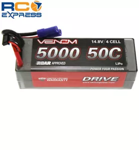 Venom Racing Drive 50c 4s 5000mah 14.8v LiPo Hardcase Roar Battery VNR15031-EC5 - Picture 1 of 1