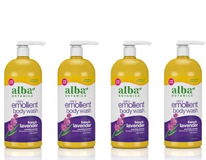 Alba Botanica Very Emollient French Lavender Body Wash, 32 Fl. Oz. - Pack of 4 - Picture 1 of 4