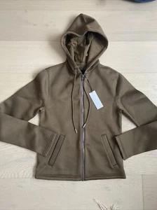 NUEVO Helmut Lang Sudadera con Capucha Verde Ejército con Cremallera, Para Hombre Talla XS Buceo Con Etiqueta Adjunta - Imagen 1 de 12