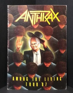 Vintage ANTHRAX Among the Living Tour 1987 thrash metal concert SOUVENIR PROGRAM - Picture 1 of 4