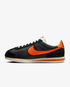 New Nike Cortez TXT Shoes - Black/ Safety Orange (HF0263-003) - Picture 1 of 9