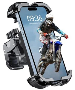360° obrotowy uchwyt rowerowy na telefon komórkowy do iPhone / Samsung Bezpieczny uchwyt na kierownicę - Zdjęcie 1 z 8